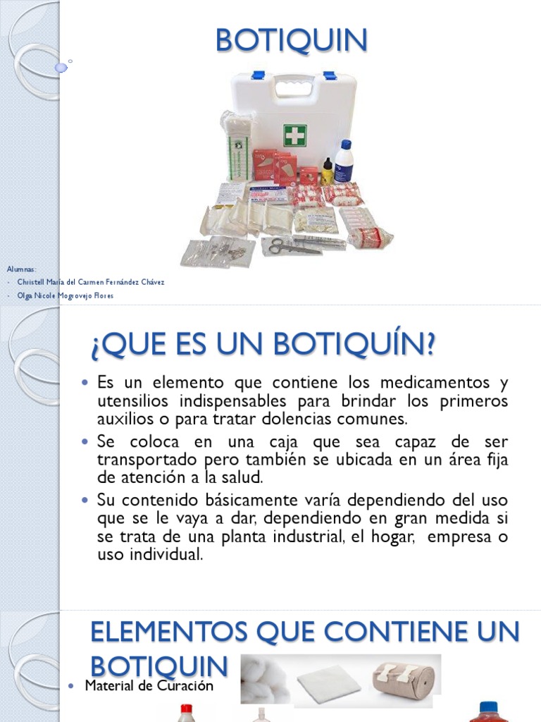 BOTIQUIN | Primeros auxilios | Medicina