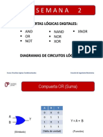 Semana 2 Compuertas Lógicas Digitales.diagramas de Circuitos Lógicos