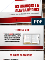 As Finanças e A Palavra de Deus