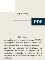 La tesis: tipos, estructura y elaboración