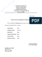 Certification of Utilities