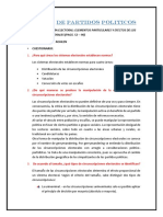 Sistema de Partidos Politicos- Tarea Cuestionario