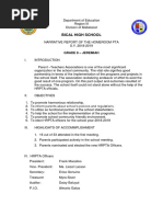 Narrative Report On Card Giving Pdf Learning