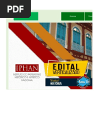Edital Verticalizado - IPHAN - Técnico I - História (Área 10)