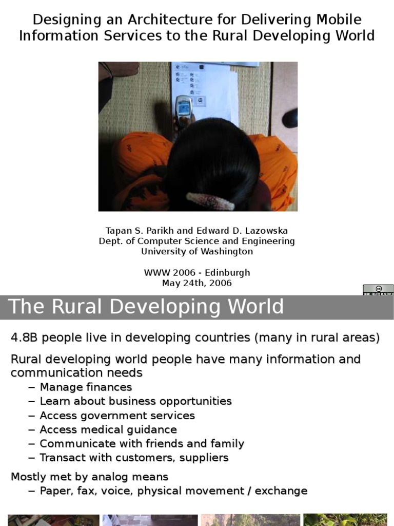 Mobile Information Services for Rural Areas | PDF | Mobile Phones ...