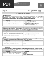 2. Ano Roteiro de Estudos SUPERACAO 1.TRI