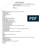 Evaluacion Historia 8 Choque de Dos Mundos