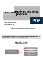 Convalidacion de Los Actos Juridicos