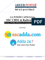 GA GS Power Capsule For CHSL Railway 2018 Hindi