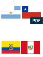 Banderas de  argentina y chile