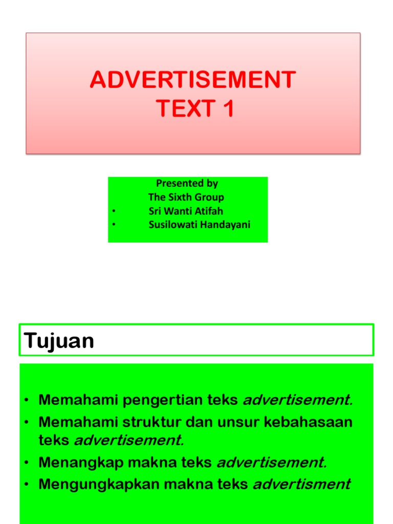 Language Features of Advertisement Text | PDF | Grammar | Linguistic ...