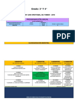 Programación Anual. Multigrado. 3ero y 4to