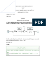 Sistemas de Control, Simulación Simulink