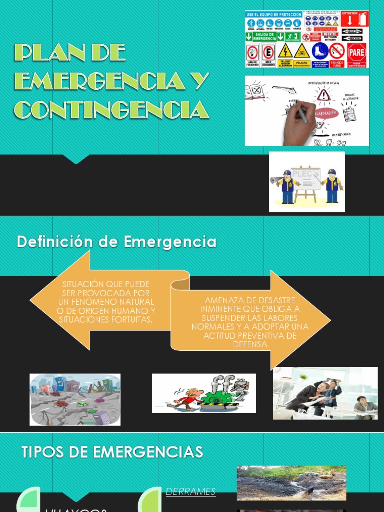 Plan de Emergencia y Contingencia | PDF | Defensa Civil | Primeros auxilios