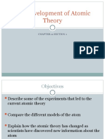 The Development of Atomic Theory: Chapter 11 Section 1