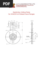 Dimensions of Restriction Orifice Plates For ASME b16 | PDF