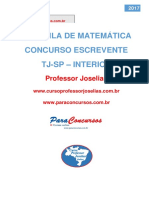 Apostila de Matemática para o Escrevente 2017