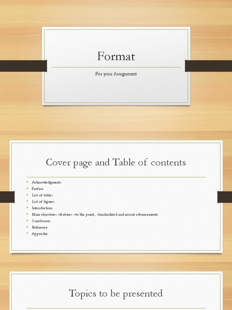 Format: For Your Assignment | PDF