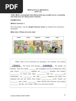 Writing Process Worksheet UNIT 10