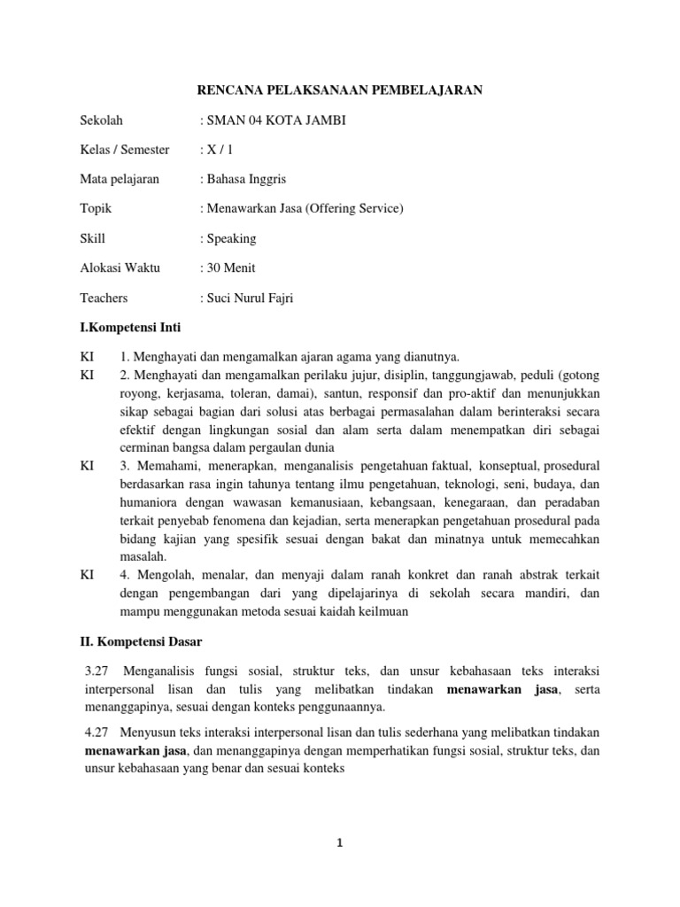 RPP Microteaching | PDF