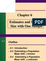 Estimates and Sample Size With One Sample: © The Mcgraw-Hill Companies, Inc., 2000