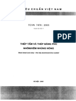 TCVN 7470-2005 Thép tấm và thép băng phủ nhôm (kẽm) nhúng nóng PDF