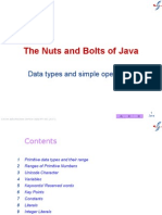 The Nuts and Bolts of Java: Data Types and Simple Operators