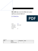 BR100 Accounts Receivable Application Setup