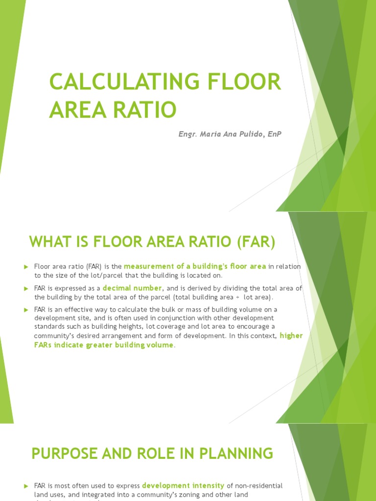 Computing Floor Area Ratio Pdf Area Teaching Mathematics