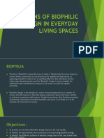 Patterns of Biophilic Design in Everyday Living Spaces