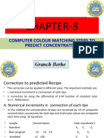 Chapter-8: Computer Colour Matching Steps To Predict Concentration