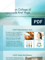 Canadian Collage of Ayurveda and Yoga