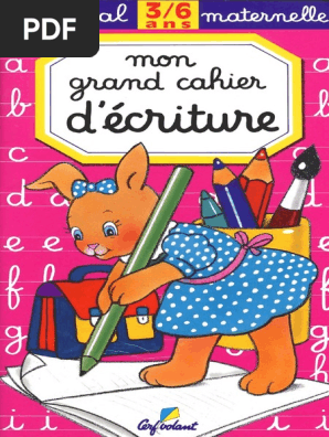 Cahier Ecriture Cp Pdf