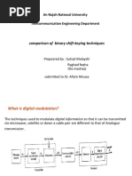 An Najah National University Telecommunication Engineering Department