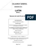 Bac L 2018 Sujet Latin