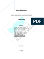 Modulo de Aprendizaje Comunicacion 2018-I