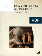 Eco, Umberto (1984) - Semiótica y Filosofía Del Lenguaje PDF