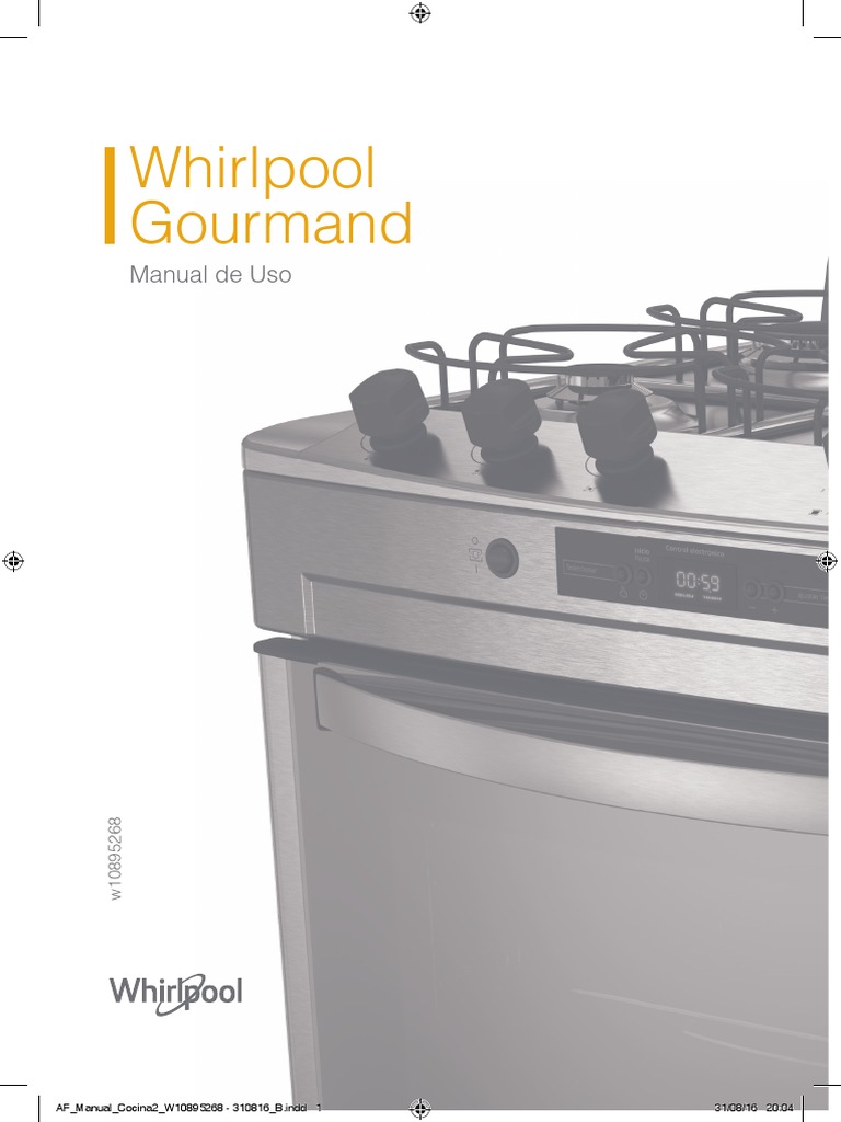 Manual de Uso Cocina Whirlpool WF876XG | PDF | Estufa de cocina ...