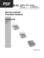 Kern PFB Precision Balance - Service Manual