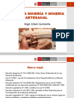 Pequeña Minería y Minería Artesanal Del Perú