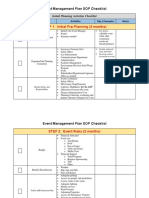 Initial Planning Activities Checklist