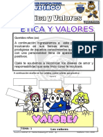 Etica y Valores - 1er Grado I Bimestre - 2014