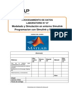 Lab 07 - Matlab Modelado y Simulasion, Programacion Con Simulink y Stateflow