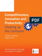2013 Competitiveness Innovation Productivity Clearing Up Confusion PDF