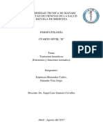 Trastornos Hematicos (Estructura y Funciones)