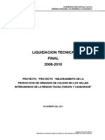 LIQUIDACION TECNICA PROYECTO MEJORAMIENTO DE LA PRODUCCION DEL OREGANO.doc