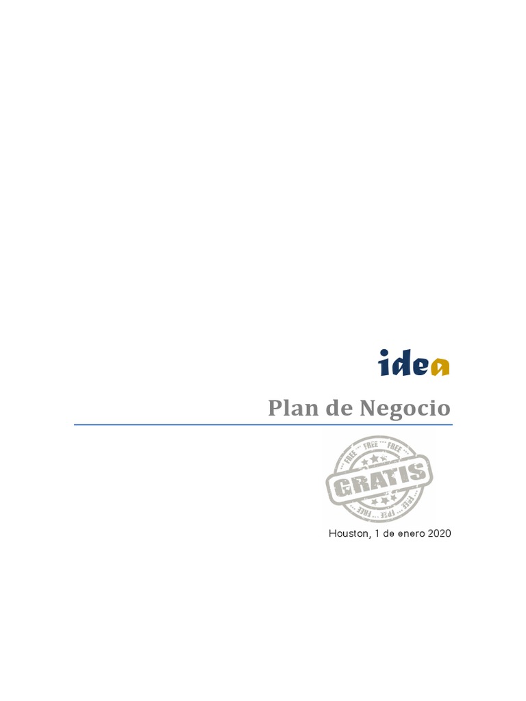 PLAN NEGOCIO Marketing y Publicidad PDF | PDF