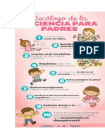 Decalogo de La Paciencia para Padres