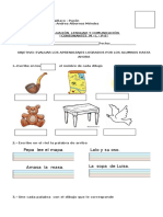 Evaluación Consonantes M, L, S, P