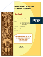 Costos Variables o Directos Versus Costos Por Absorcion